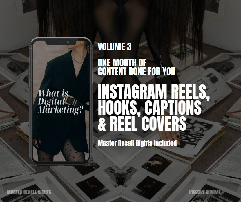 Volume 3 Luxury Reels, Captions, Hooks & Covers